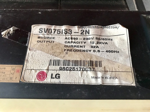 Sửa chữa biến tần LG SV075iS3-2N