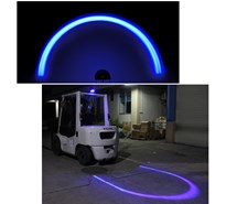 Các loại đèn chiếu vạch xe nâng vòng cung